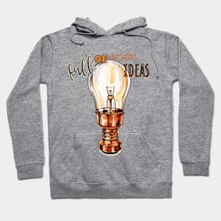 Full of Bright Ideas Lightbulb In Copper Hoodie